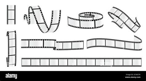 Cinema Strip Roll Film Roll Vector Film 35mm Blank Slide Frame Photo