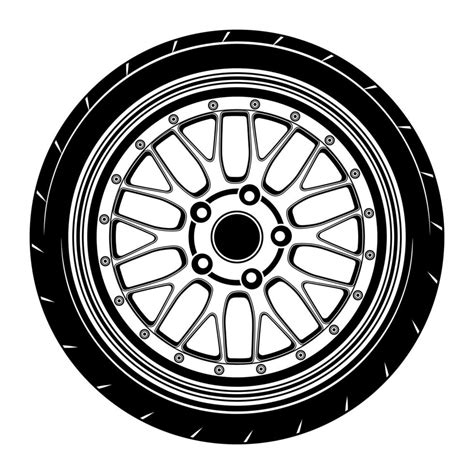 Car Wheel Illustration For Conceptual Design 2027244 Vector Art At Vecteezy