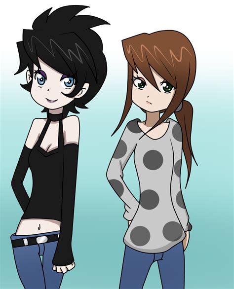 The Goth And The Tomboy By Shovxy On Deviantart