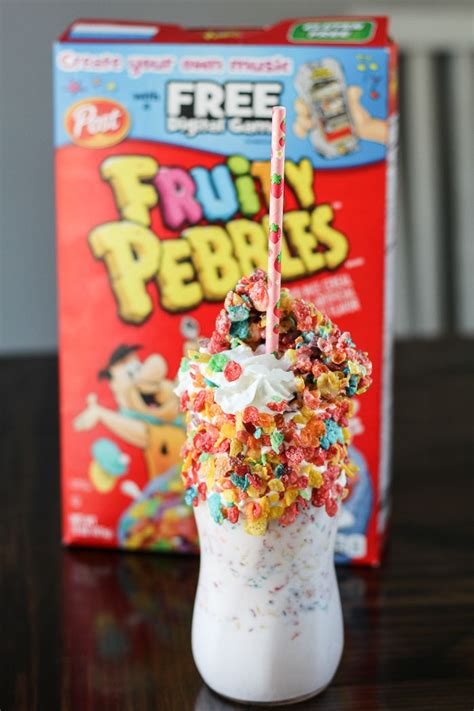Fruit Milkshake Milkshake Recipes Milkshake Bar Cereal Bar Cereal