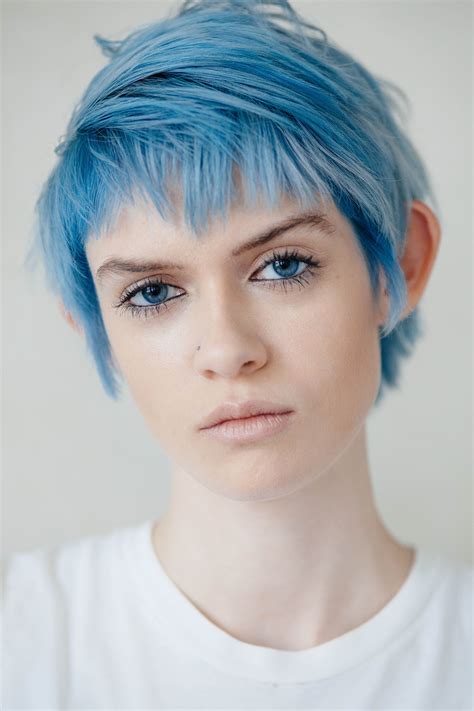 Domain Name Short Blue Hair Pixie Hairstyles