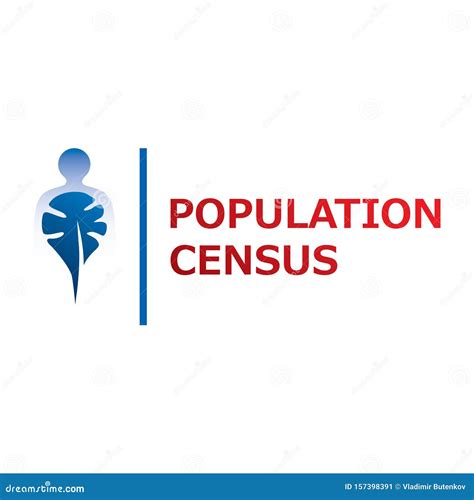 Vector Logo For Census Population Count And Demographic Statistics