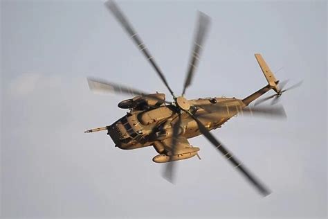An Israeli Air Force Ch 53 Yasur Helicopter In Flight Over Israel 13036889