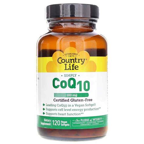Coq10 100 Mg Country Life