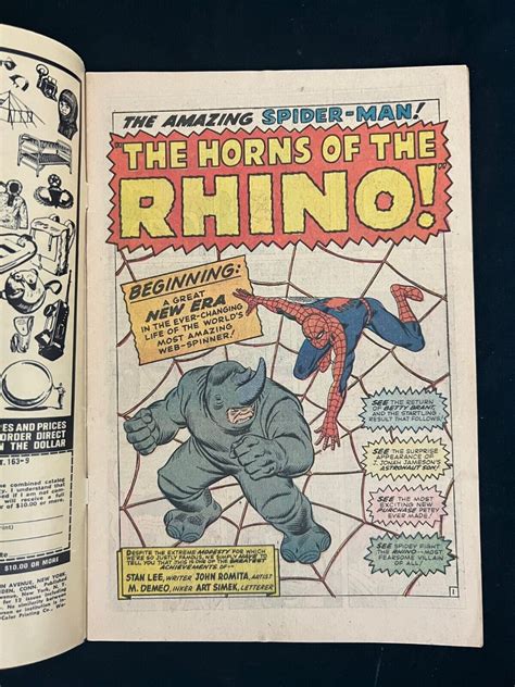 Amazing Spider Man 41 1966 1st App Of Rhino Vg Ebay