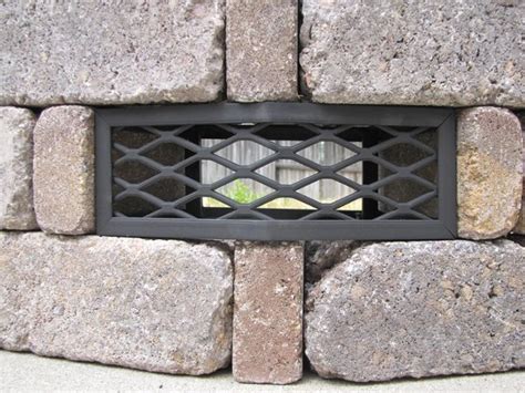 A fire grate will sit in the center of the air vents or level with the bottom of the vent, i am. Pavestone® Rumblestone™ Round Fire Pit Vent | Fire Pit ...