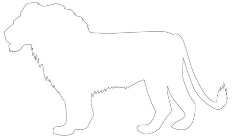 Drawing Of Lion Profile Black And White Lion