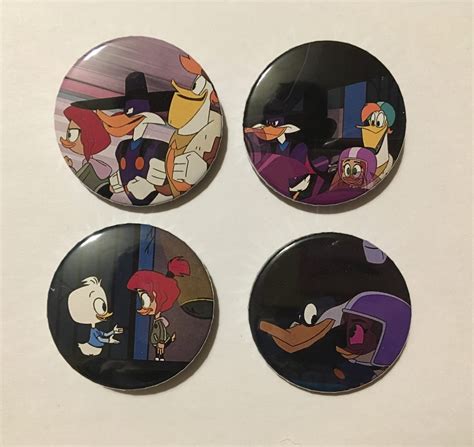 Set Of 4 5 Darkwing Duck Pins Ducktales Pins Etsy