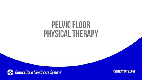 Pelvic Floor Therapy Overview Youtube