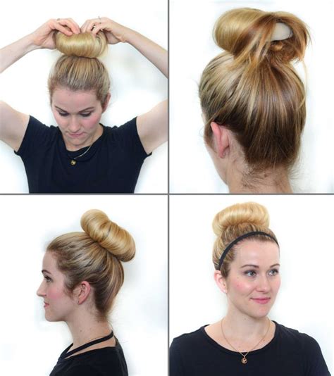 Sock Bun Photo Tutorial Sock Bun Hairstyles Hair Tips Overnight