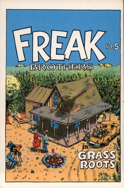 Front Cover Freak Brothers 5 Grass Roots By Gilbert Shelton And