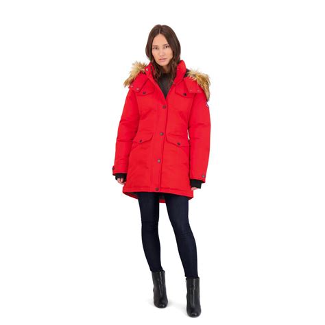Canada Weather Gear Parka Coat For Women Insulated Faux Fur Hooded Win
