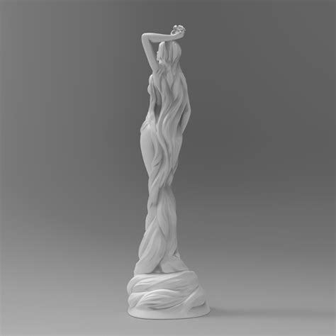 Stilised Sculpture Of Goddess Dibella From The Elder Scrolls 3d Model