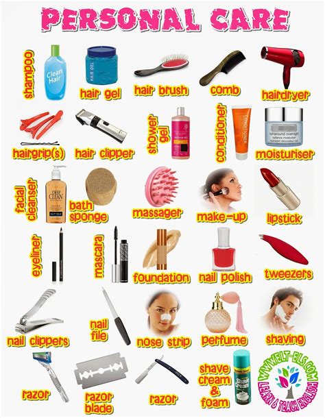 Personal Care Vocabulary Elt