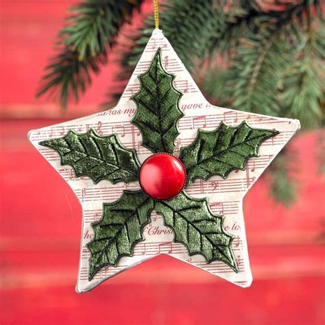 Quick Ornament Diy Christmas Star Made With Mod Podge Diy Christmas