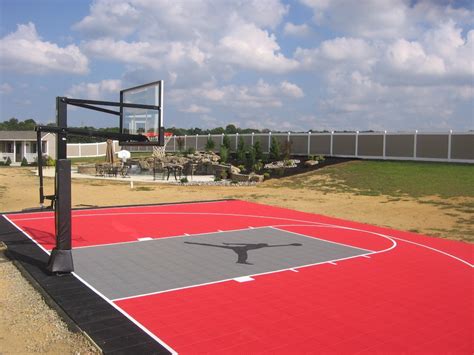 Measure the space you've got to work with. DIY Backyard Basketball Court — Rickyhil Outdoor Ideas