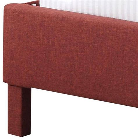 Maybe you would like to learn more about one of these? Red Linen Button-Tufted Headboard King Bed Transitional ...