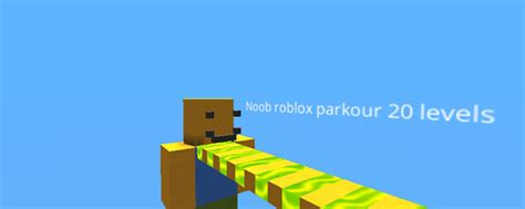 Noob Roblox Parkour 20 Levels Kogama Play Create And Share