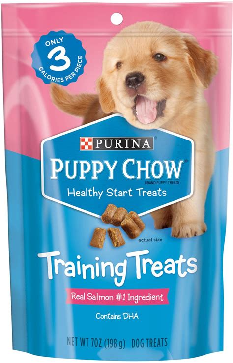 Puppy Chow Healthy Start Salmon Flavor Training Dog Treats 7 Oz Pouch