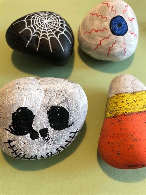 Halloween Painted Rock Ideas The Gingerbread Uk