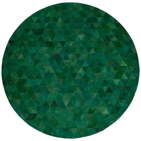 Modern abstract rug green grey blue carpet for living room small large area mat. Jewel green Round small Trilogia Emerald Customizable ...