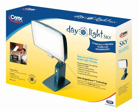 Carex Day Light Sky Bright Light Therapy Lamp 10000 Lux Sun Lamp