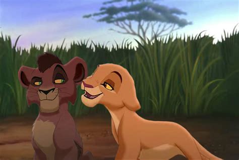 The Lion King 2 Kovu And Kiara Kiss