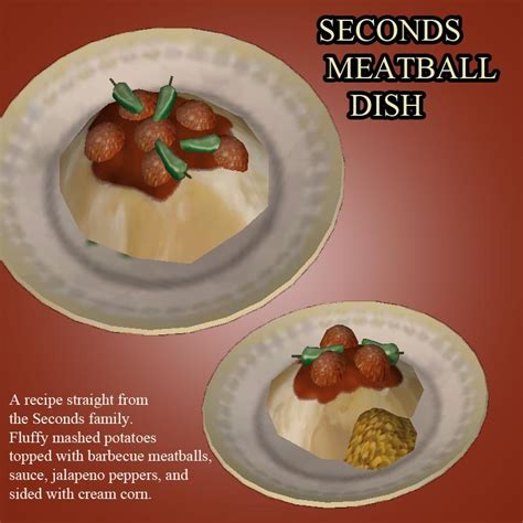 Mod The Sims Seconds Meals Part 1 Calzone Meatball Dish And Southern