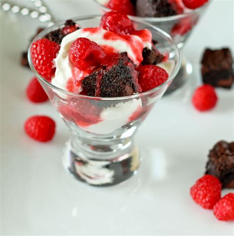 Raspberry And Brownie Mini Trifles Rachel Cooks Easy Chocolate