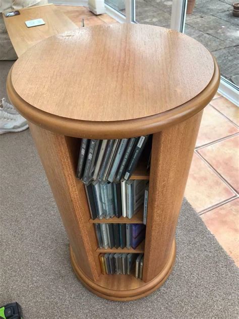 If you are a music lover of a certain age, then you probably have a pretty impressive collection of cds. Rotating wooden CD Storage unit SOLD | in Lawrence Weston ...
