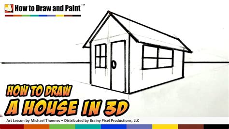 New users enjoy 60% off. How to Draw a House in 3D for Kids - Art for Kids - Easy ...