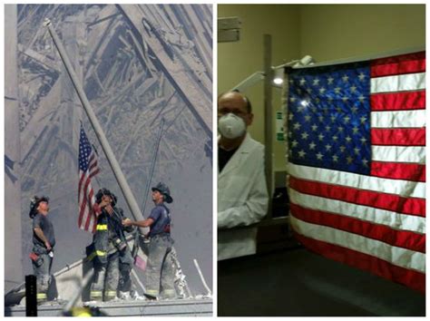 The Flag That Was Raised Above Ground Zero On 911 Has