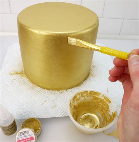 How To Make Gold Paint For Fondant Painting