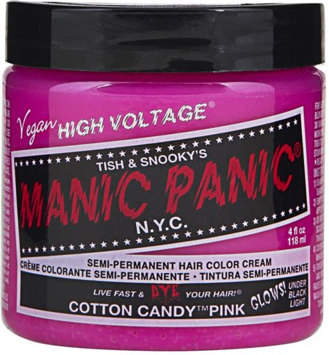 2 Pack Manic Panic Semi Permanent Hair Color Cream Cotton Candy Pink