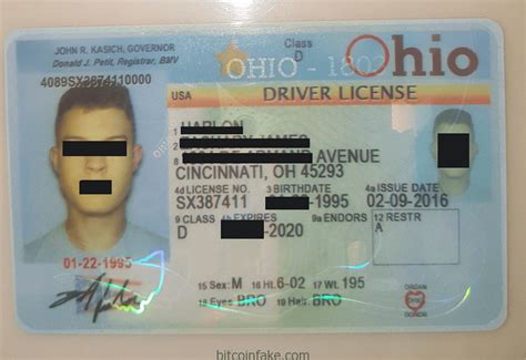 49 Adding Ohio Id Card Template For Free By Ohio Id Card Template