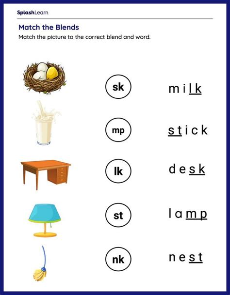 Free Ending Blends Printables For Preschool Children Ending Consonant