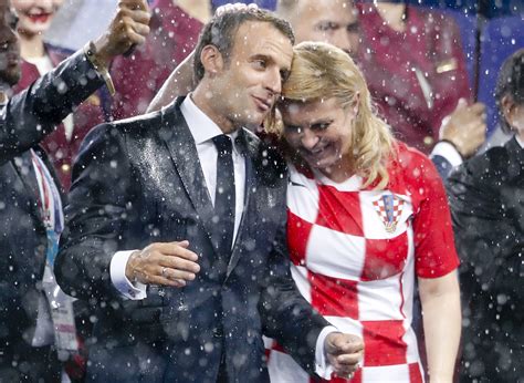 Fifa World Cup 2018 Final French President Emmanuel Macron Dances To