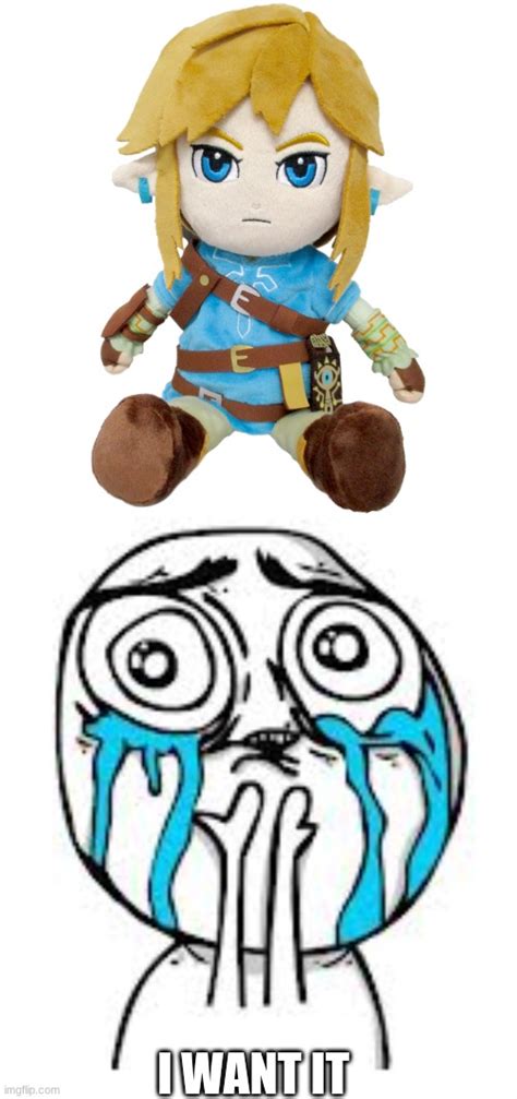Image Tagged In Plushie Link Botwcrying Because Of Cutelegend Of