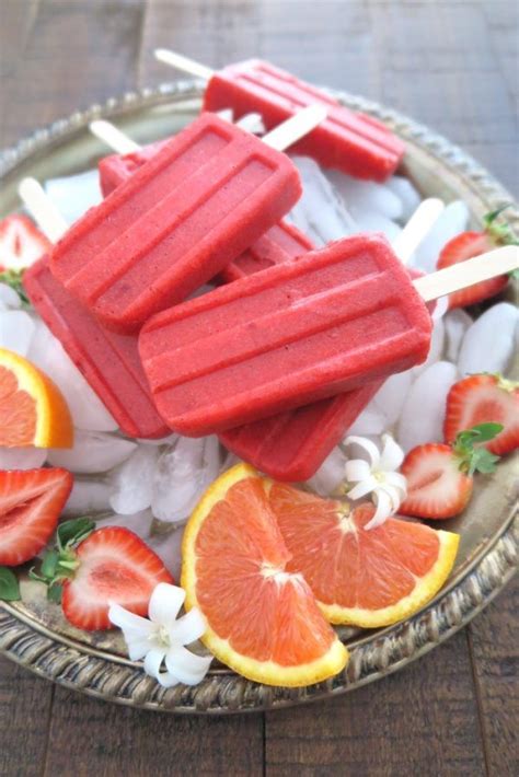 Strawberry Orange Soft Serve Sorbet And Popsicles Paleo Aip Aip