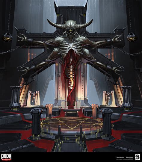 Crucified Demon Doom Eternal Concept Art In 2022 Fantasy Concept Art Game Concept Art