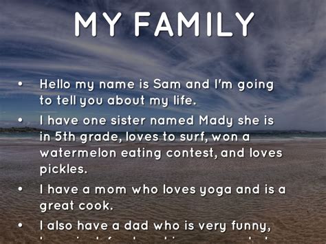 The party was for my family and me. All About Me by Samantha Aulicino