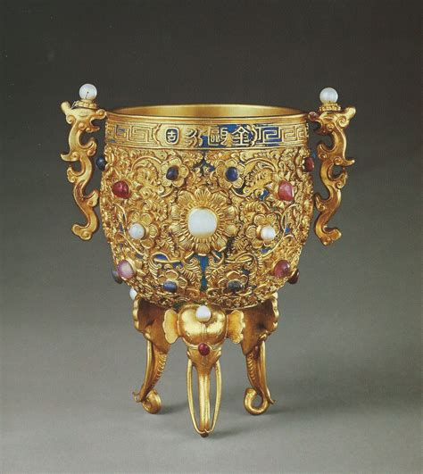 Bejeweled Golden Goblet Designed By The Emperor Qianlong But Created