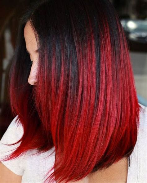 Amazing Ombre Hair Colour Ideas Red Ombre 2020 2021 Luxhairstyle