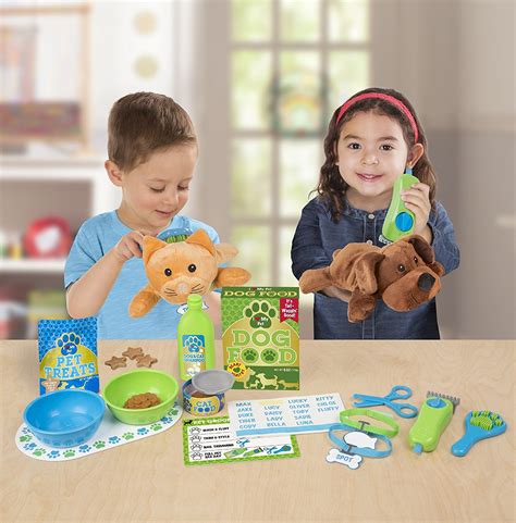 Melissa And Doug Feeding And Grooming Pet Care Play Set Curious Kids