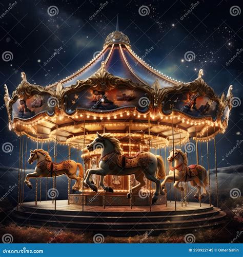 Celestial Carousel stock image. Image of enchanting - 290922145