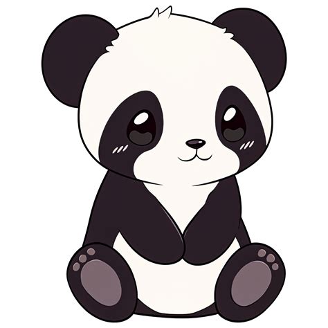Cute Chibi Panda Clipart Ai Generative 33494359 Png