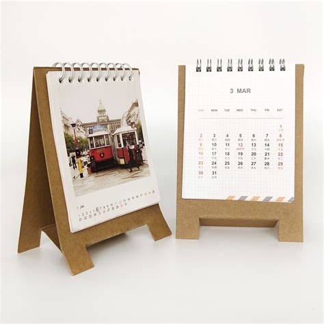 Customize Mini Monthly Standing Desk Calendar Supplier China Bavora