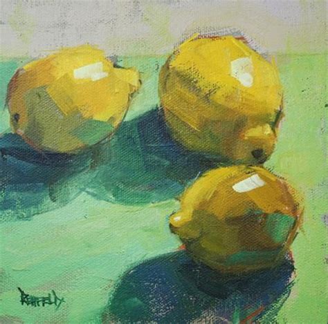 Daily Paintworks Palette Of Lemon Original Fine Art For Sale