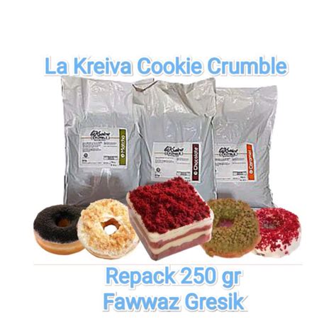 Jual La Kreiva Cookie Crumble Red Velvet Black Matcha Topping Remahan Biskuit Cookie