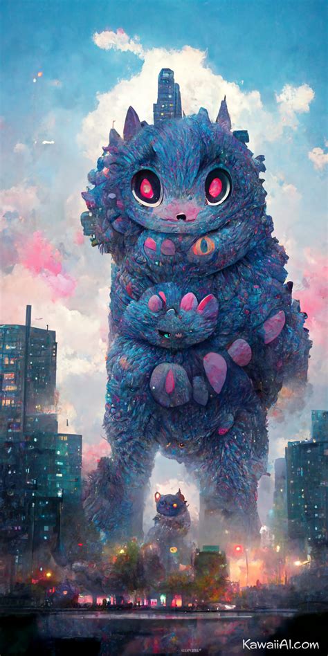 Cute Kaiju かわいい怪獣 Using Midjourney Ai Art Kawaii Ai